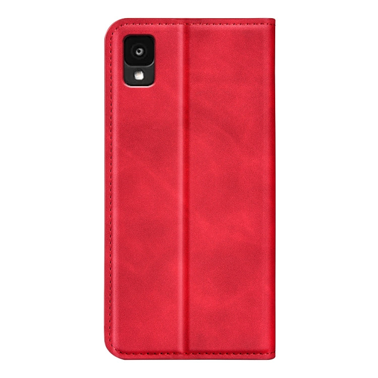 For TCL 30Z Retro-skin Magnetic Suction Leather Phone Case