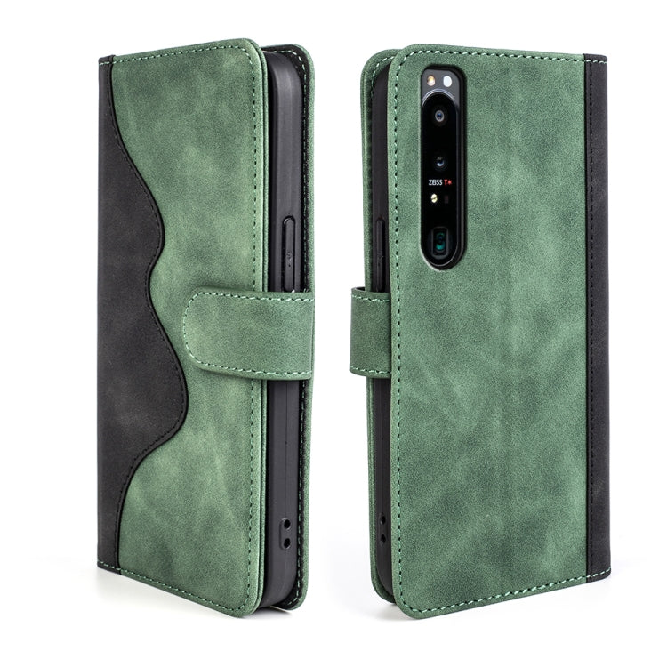 For Sony Xperia 1 IV Stitching Horizontal Flip Leather Phone Case