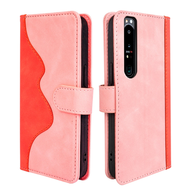 For Sony Xperia 1 IV Stitching Horizontal Flip Leather Phone Case
