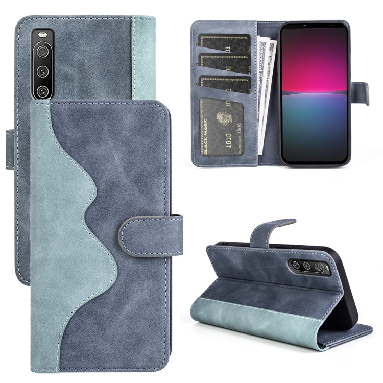 For Sony Xperia 10 IV Stitching Horizontal Flip Leather Phone Case