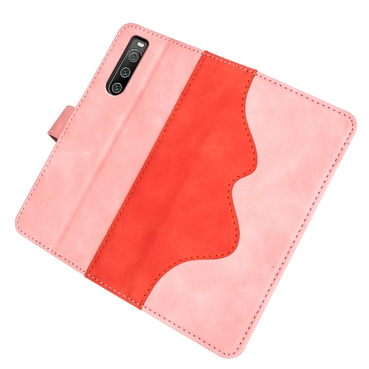 For Sony Xperia 10 IV Stitching Horizontal Flip Leather Phone Case