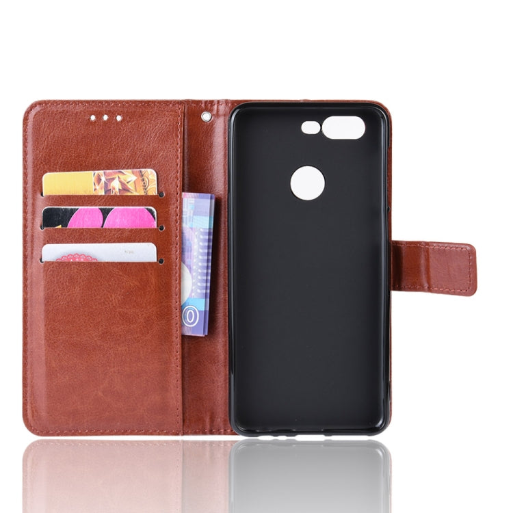 Retro Crazy Horse Texture Horizontal Flip Leather Case for Lenovo K5S,