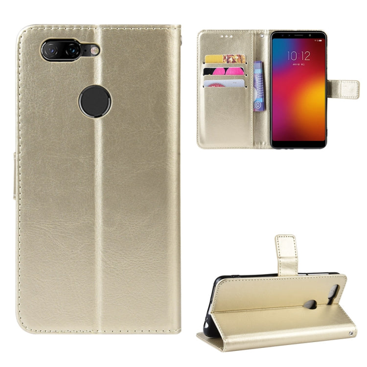 Retro Crazy Horse Texture Horizontal Flip Leather Case for Lenovo K5S,