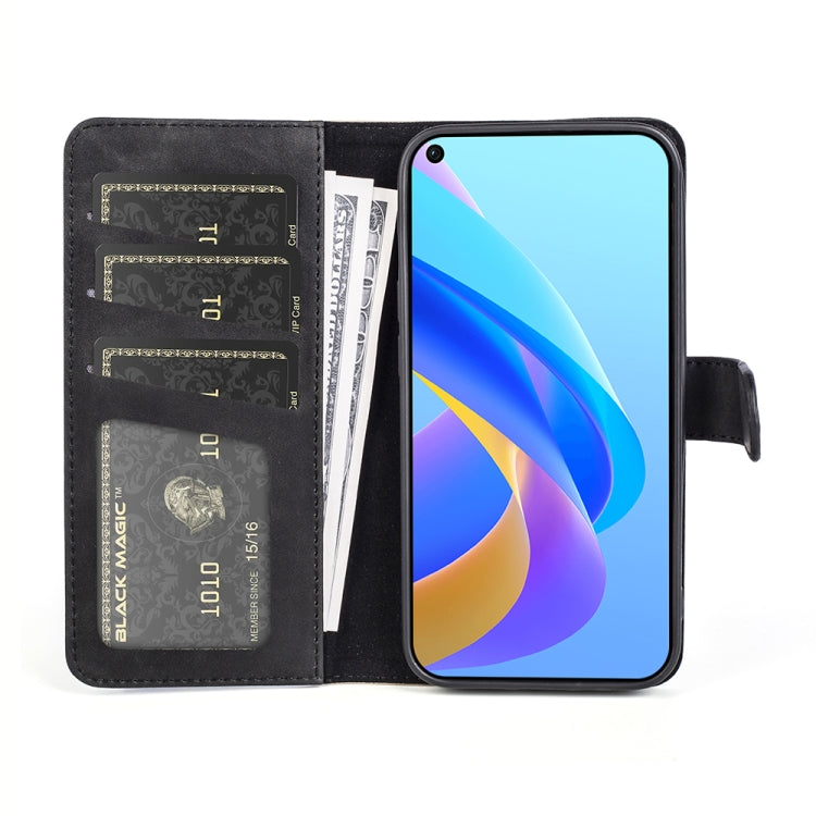 For OPPO A36 / A76 Stitching Horizontal Flip Leather Phone Case