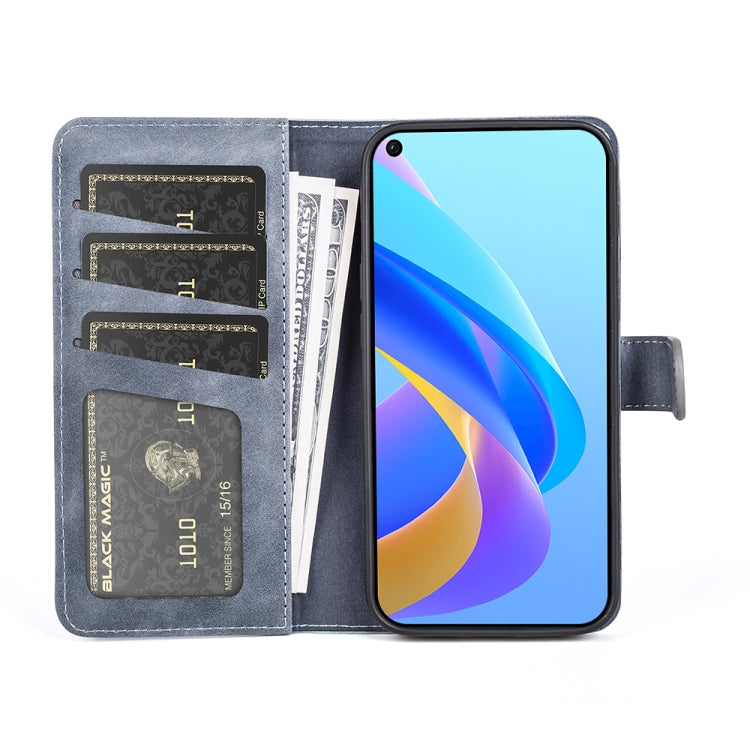 For OPPO A36 / A76 Stitching Horizontal Flip Leather Phone Case