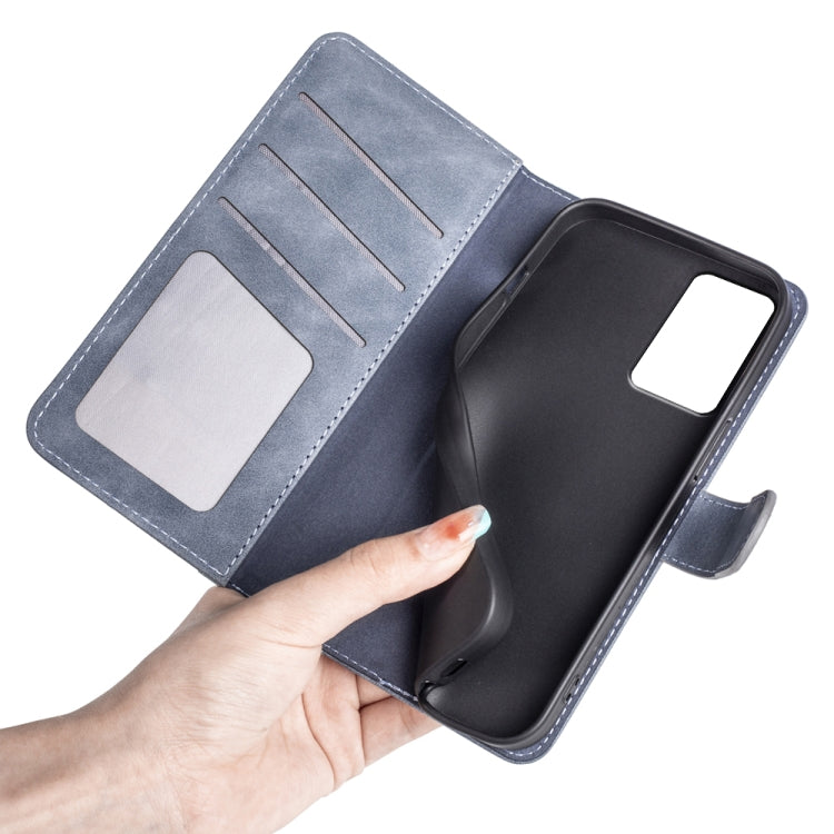 For OPPO A96 5G Stitching Horizontal Flip Leather Phone Case