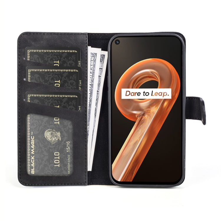 For OPPO Realme 9i Stitching Horizontal Flip Leather Phone Case