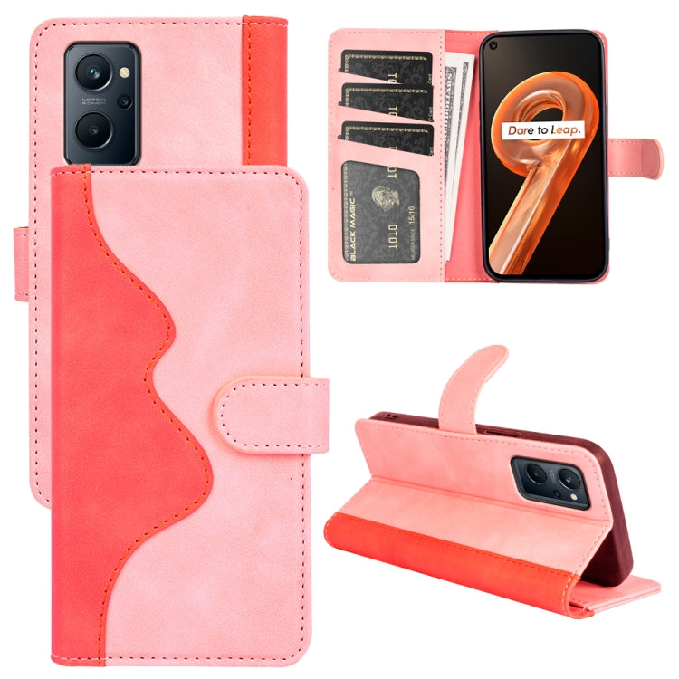 For OPPO Realme 9i Stitching Horizontal Flip Leather Phone Case