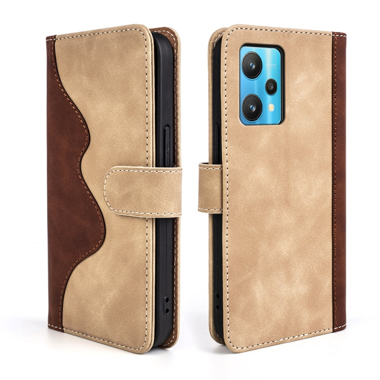 For OPPO Realme 9 Pro Stitching Horizontal Flip Leather Phone Case