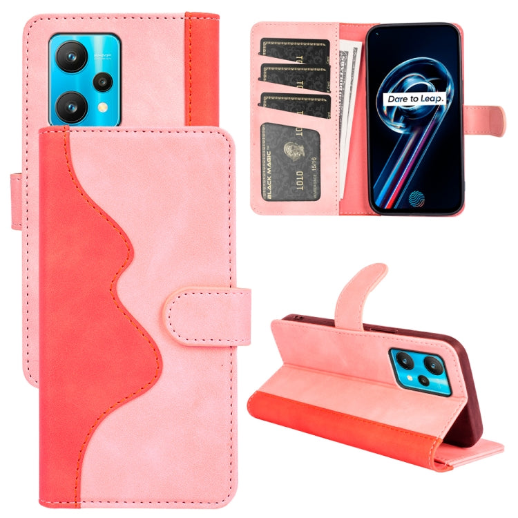 For OPPO Realme 9 Pro Stitching Horizontal Flip Leather Phone Case