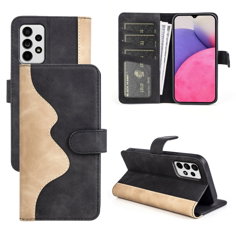 For Samsung Galaxy A33 5G Stitching Horizontal Flip Leather Phone Case