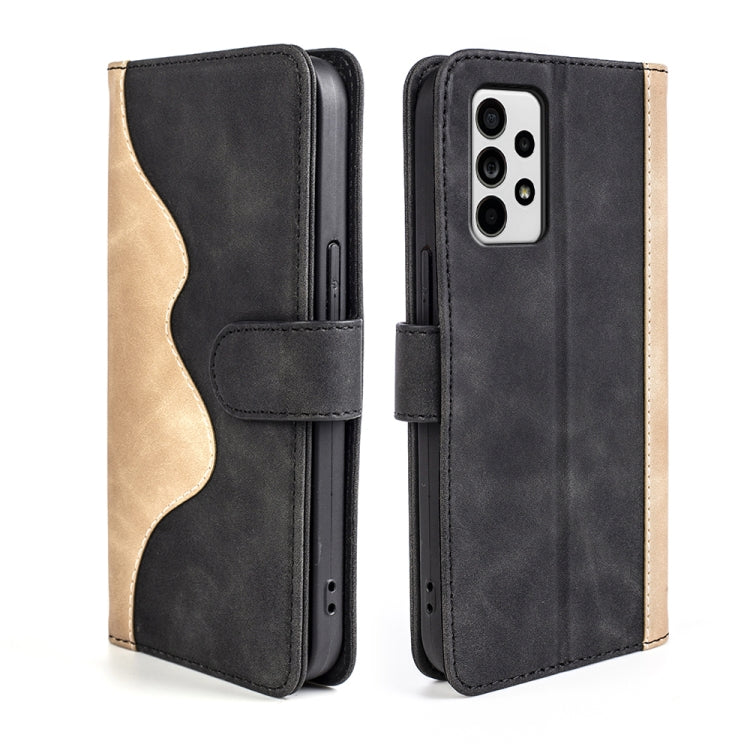 For Samsung Galaxy A33 5G Stitching Horizontal Flip Leather Phone Case