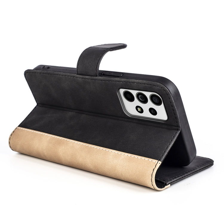 For Samsung Galaxy A33 5G Stitching Horizontal Flip Leather Phone Case