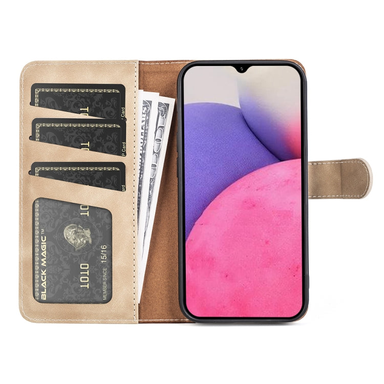 For Samsung Galaxy A33 5G Stitching Horizontal Flip Leather Phone Case