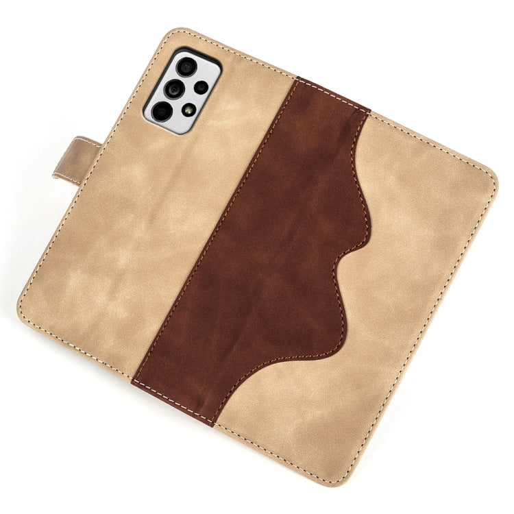 For Samsung Galaxy A33 5G Stitching Horizontal Flip Leather Phone Case