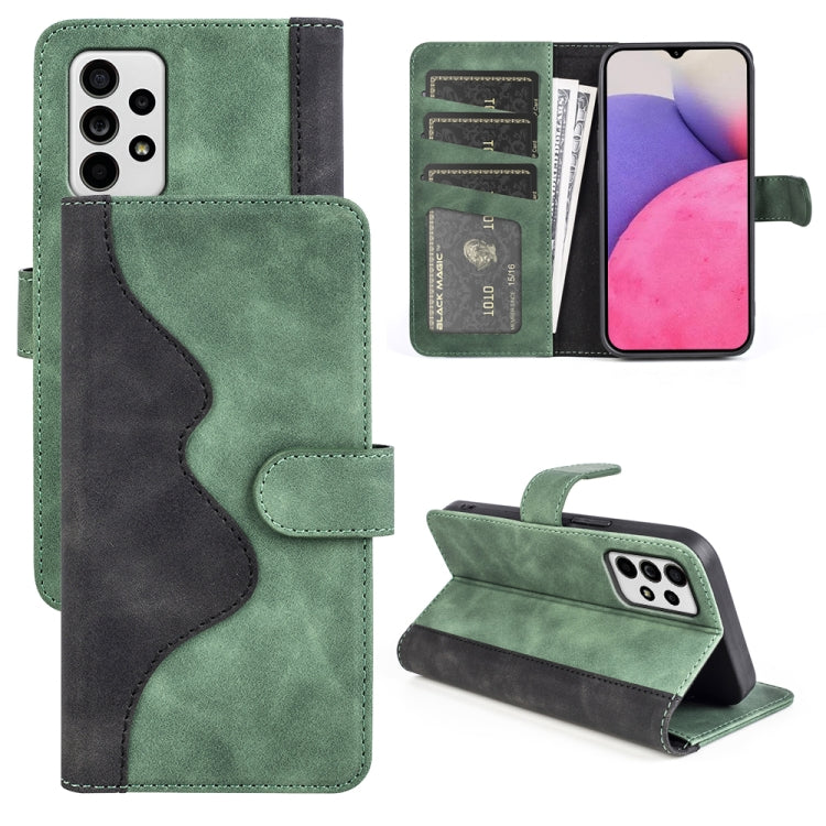 For Samsung Galaxy A33 5G Stitching Horizontal Flip Leather Phone Case
