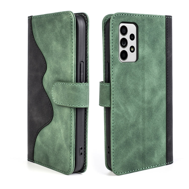 For Samsung Galaxy A33 5G Stitching Horizontal Flip Leather Phone Case
