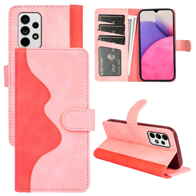 For Samsung Galaxy A33 5G Stitching Horizontal Flip Leather Phone Case