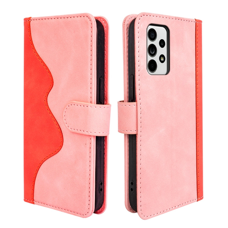 For Samsung Galaxy A33 5G Stitching Horizontal Flip Leather Phone Case