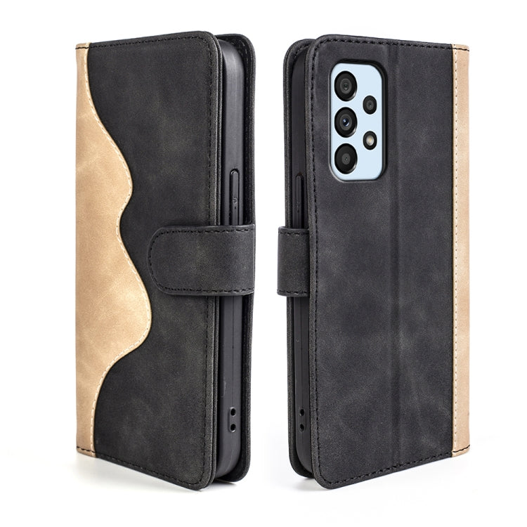 For Samsung Galaxy A53 5G Stitching Horizontal Flip Leather Phone Case