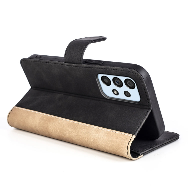 For Samsung Galaxy A53 5G Stitching Horizontal Flip Leather Phone Case