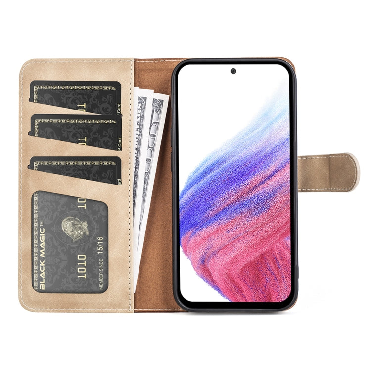 For Samsung Galaxy A53 5G Stitching Horizontal Flip Leather Phone Case