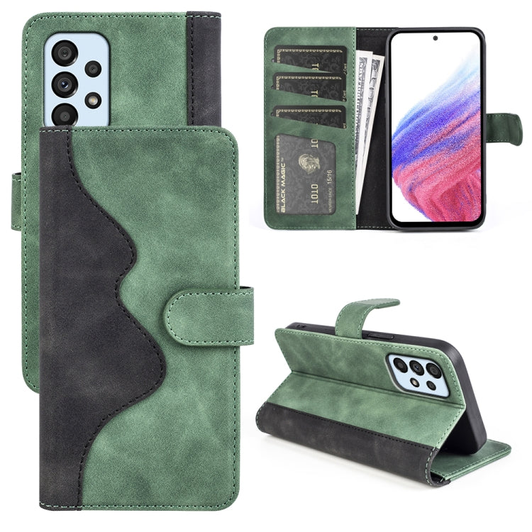 For Samsung Galaxy A53 5G Stitching Horizontal Flip Leather Phone Case