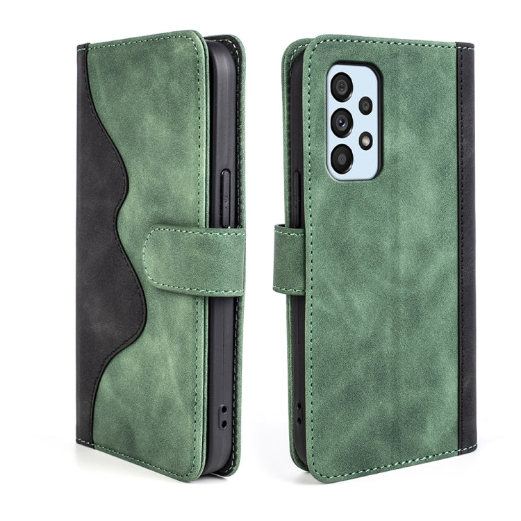 For Samsung Galaxy A53 5G Stitching Horizontal Flip Leather Phone Case
