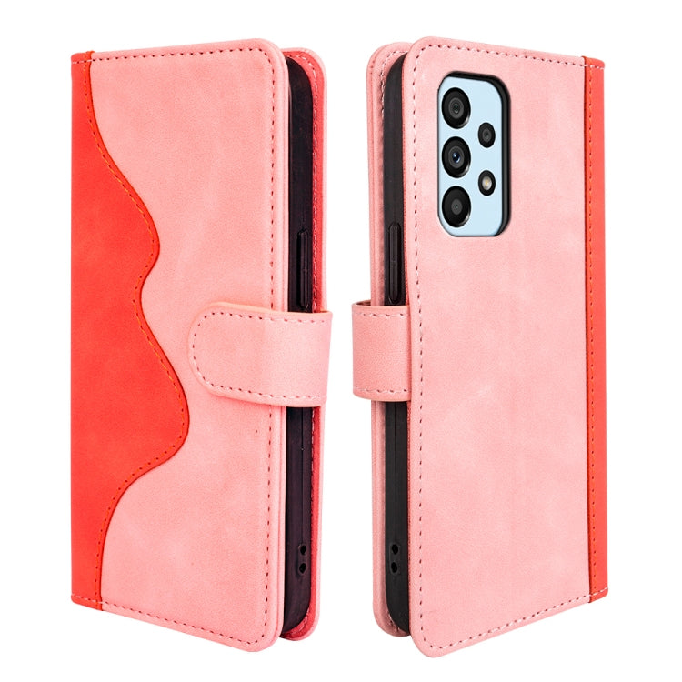 For Samsung Galaxy A53 5G Stitching Horizontal Flip Leather Phone Case