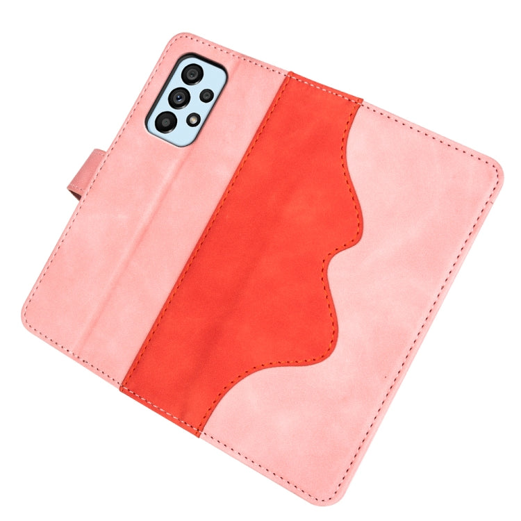 For Samsung Galaxy A53 5G Stitching Horizontal Flip Leather Phone Case