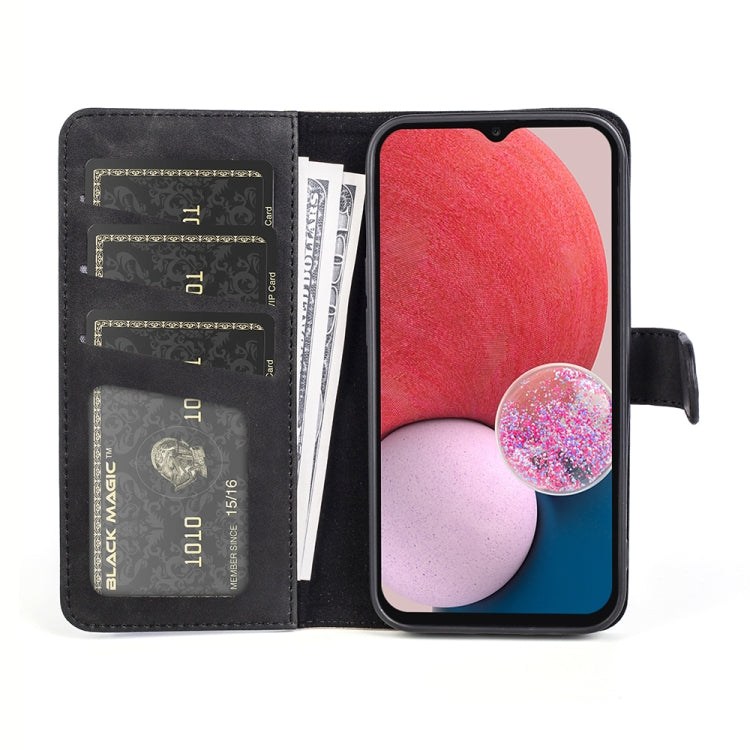 For Samsung Galaxy A13 4G Stitching Horizontal Flip Leather Phone Case