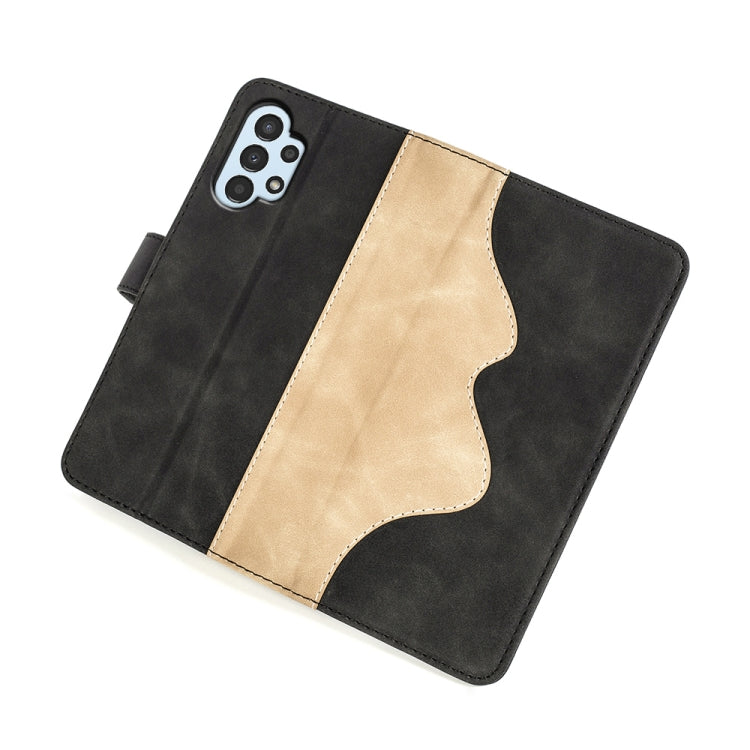 For Samsung Galaxy A13 4G Stitching Horizontal Flip Leather Phone Case