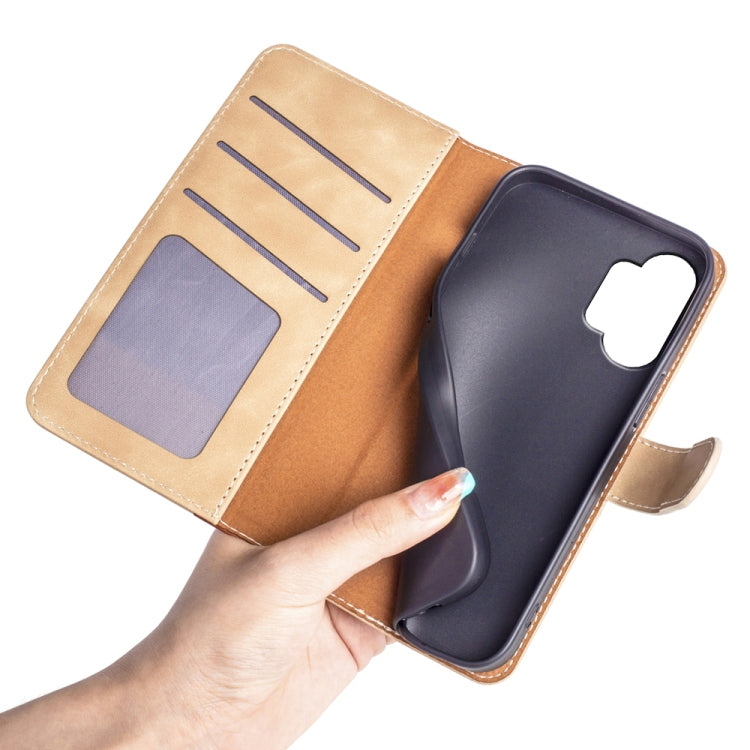 For Samsung Galaxy A13 4G Stitching Horizontal Flip Leather Phone Case
