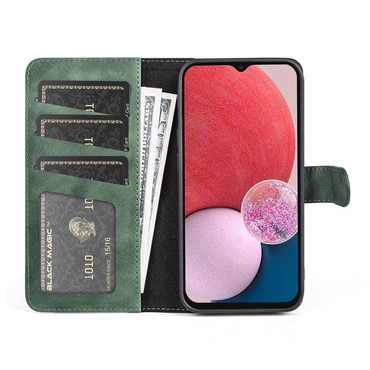 For Samsung Galaxy A13 4G Stitching Horizontal Flip Leather Phone Case
