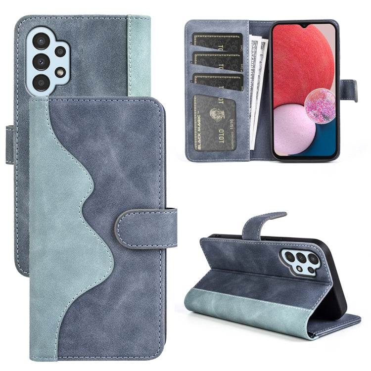 For Samsung Galaxy A13 4G Stitching Horizontal Flip Leather Phone Case