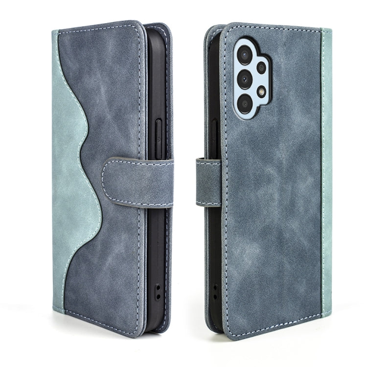 For Samsung Galaxy A13 4G Stitching Horizontal Flip Leather Phone Case