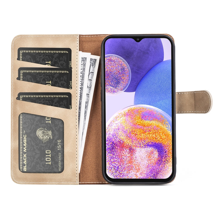 For Samsung Galaxy A23 5G Stitching Horizontal Flip Leather Phone Case