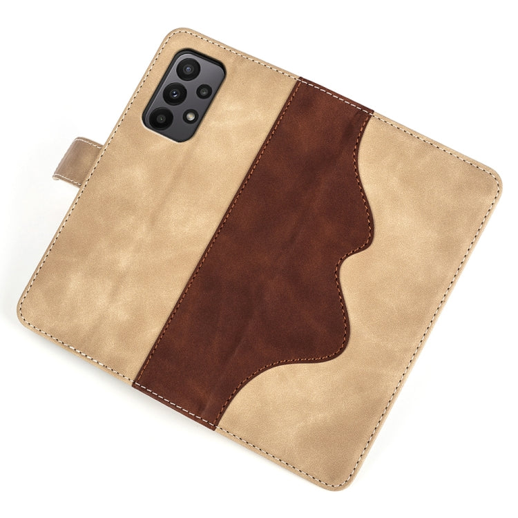 For Samsung Galaxy A23 5G Stitching Horizontal Flip Leather Phone Case