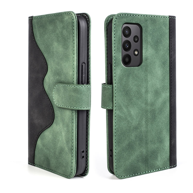 For Samsung Galaxy A23 5G Stitching Horizontal Flip Leather Phone Case