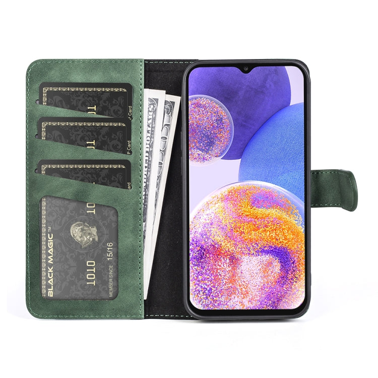 For Samsung Galaxy A23 5G Stitching Horizontal Flip Leather Phone Case