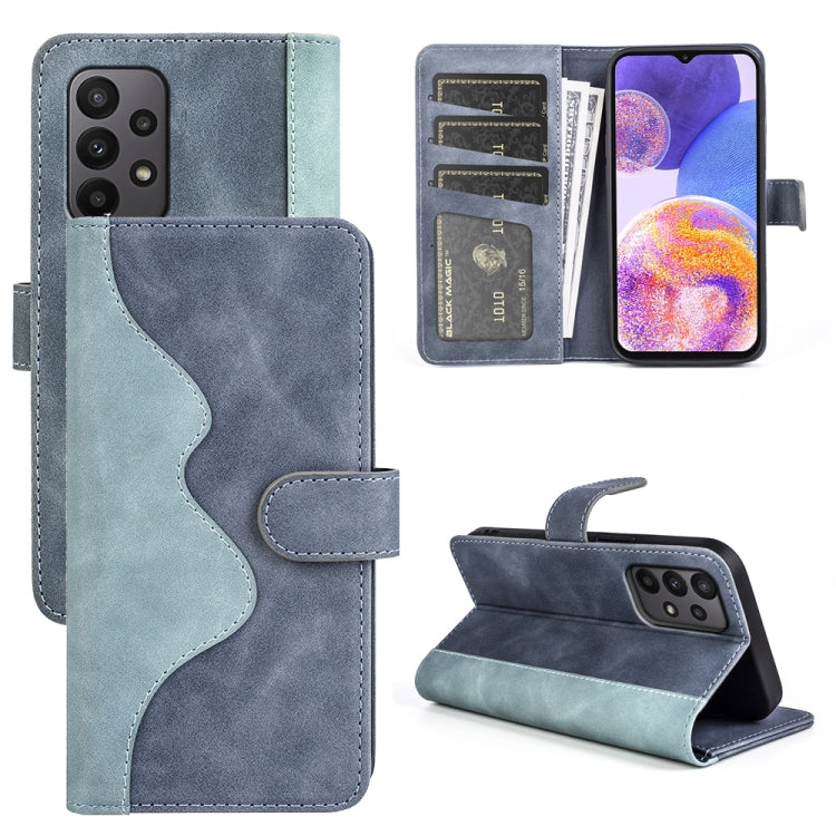 For Samsung Galaxy A23 5G Stitching Horizontal Flip Leather Phone Case