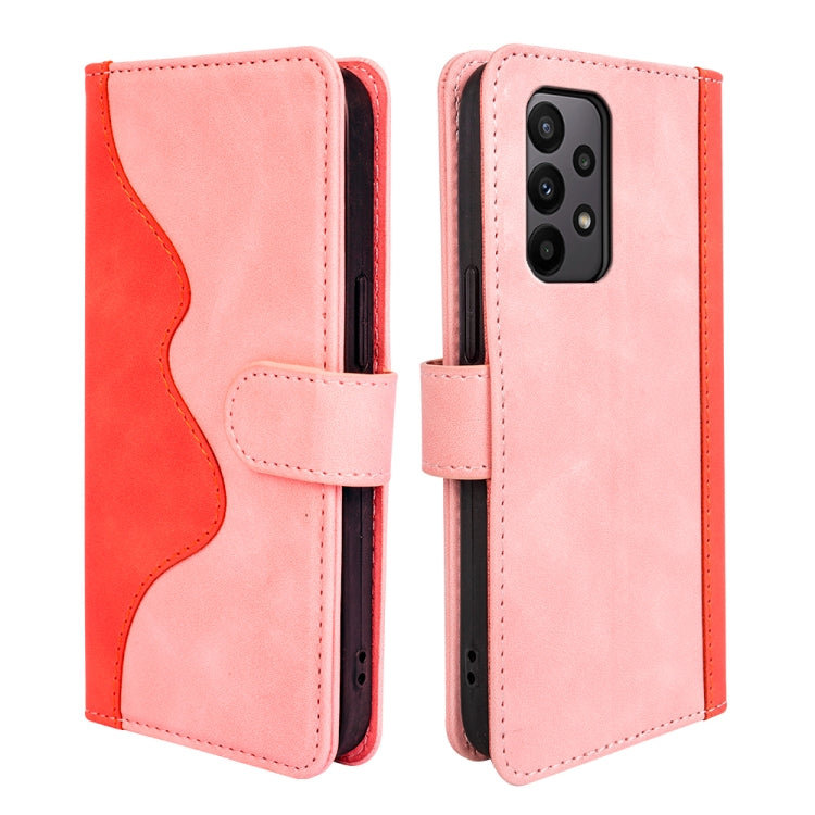 For Samsung Galaxy A23 5G Stitching Horizontal Flip Leather Phone Case