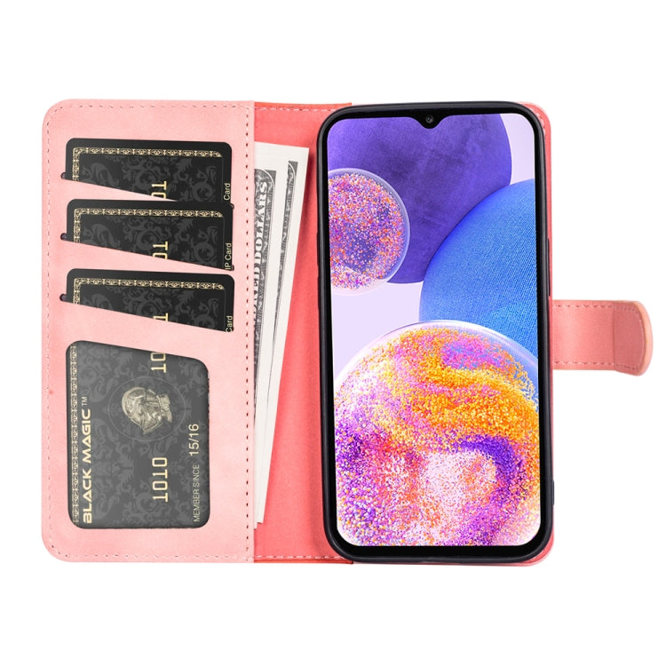 For Samsung Galaxy A23 5G Stitching Horizontal Flip Leather Phone Case