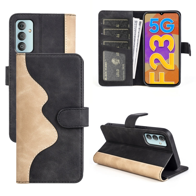 For Samsung Galaxy M23 5G / F23 5G Stitching Horizontal Flip Leather Phone Case
