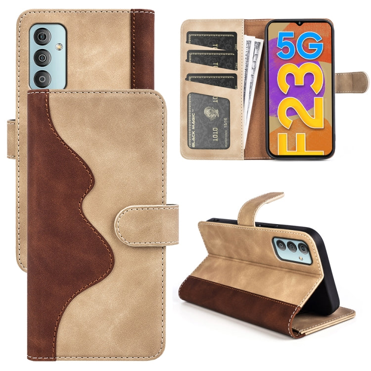 For Samsung Galaxy M23 5G / F23 5G Stitching Horizontal Flip Leather Phone Case