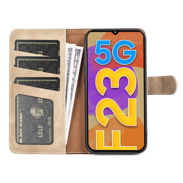 For Samsung Galaxy M23 5G / F23 5G Stitching Horizontal Flip Leather Phone Case