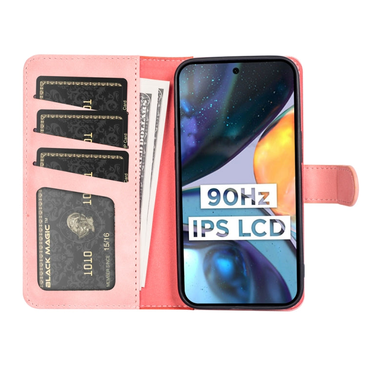 For Motorola Moto G22 4G Stitching Horizontal Flip Leather Phone Case