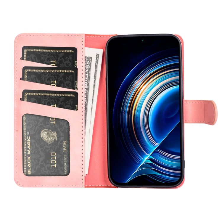 For Xiaomi Redmi K50 Stitching Horizontal Flip Leather Phone Case