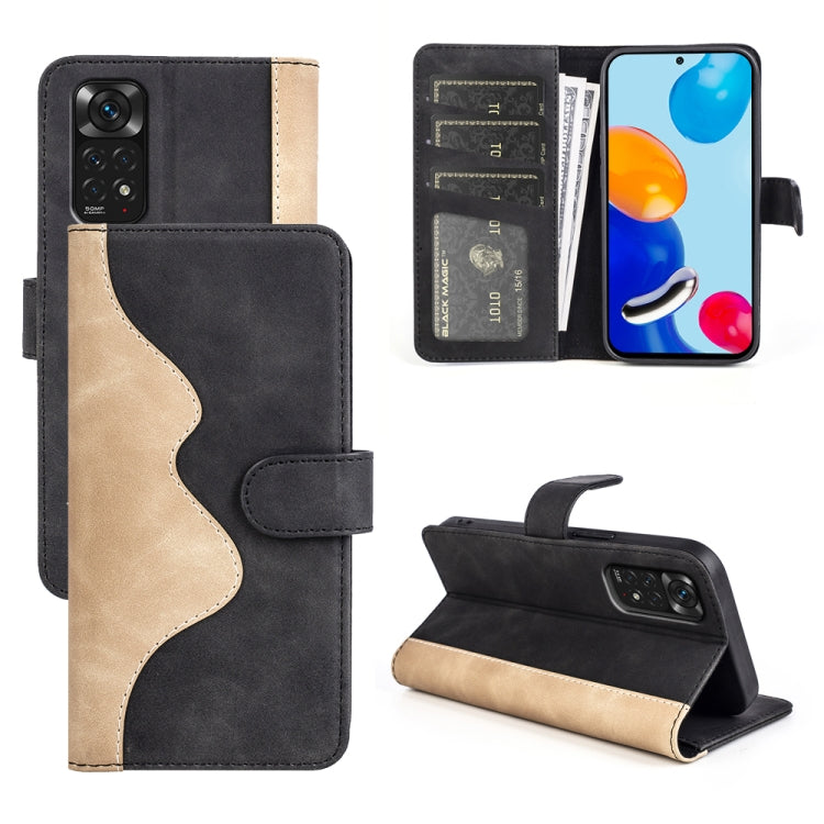 For Xiaomi Redmi Note 11 4G Global / Note 11S Stitching Horizontal Flip Leather Phone Case