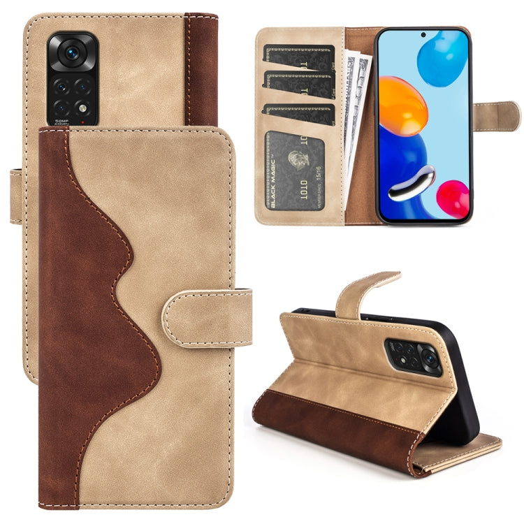 For Xiaomi Redmi Note 11 4G Global / Note 11S Stitching Horizontal Flip Leather Phone Case